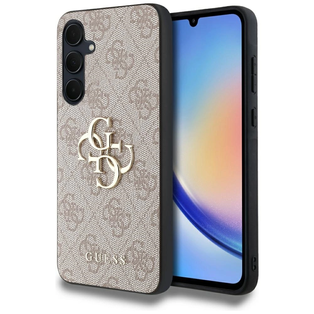 Guess 4G Big Metal Logo case for Samsung Galaxy A35 - pinkeng
