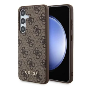 Guess 4G Metal Gold Logo case for Samsung Galaxy A55 - browneng