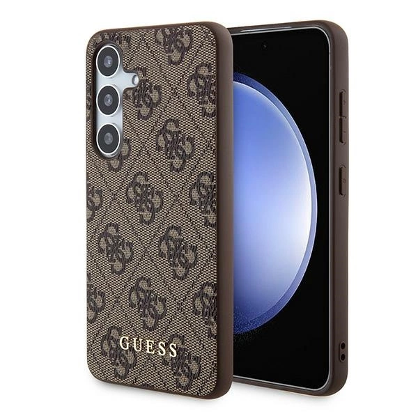 Guess 4G Metal Gold Logo case for Samsung Galaxy A55 - browneng