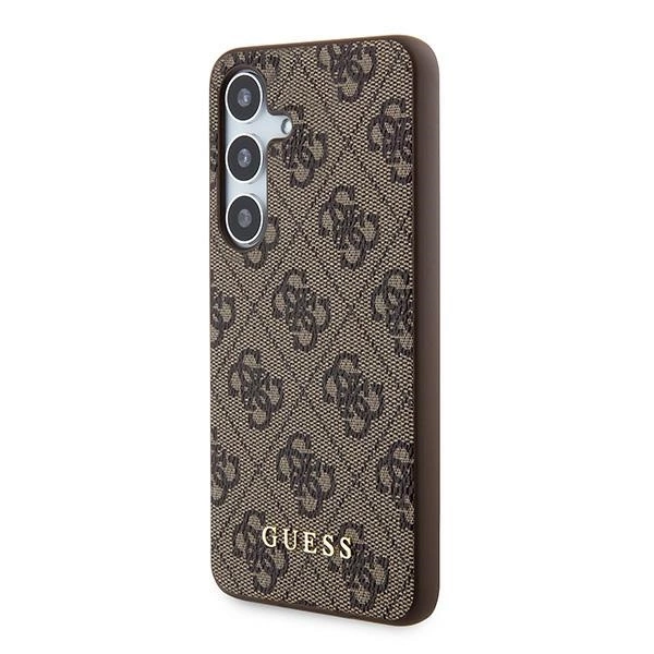 Guess 4G Metal Gold Logo case for Samsung Galaxy A55 - browneng