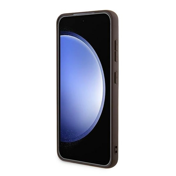 Guess 4G Metal Gold Logo case for Samsung Galaxy A55 - browneng