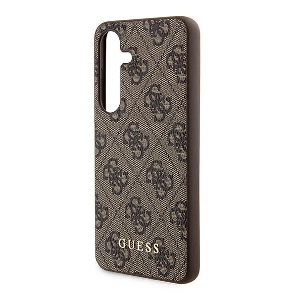 Guess 4G Metal Gold Logo case for Samsung Galaxy A55 - browneng