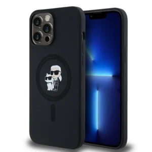 Karl Lagerfeld Silicone Karl&Choupette MagSafe case for iPhone 13 Pro Max - blackeng