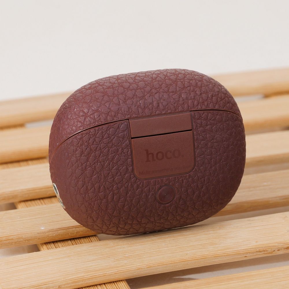 16de5c82b7c32a095fbda826868303e2 HOCO wireless earphones bluetooth TWS EQ23 brown