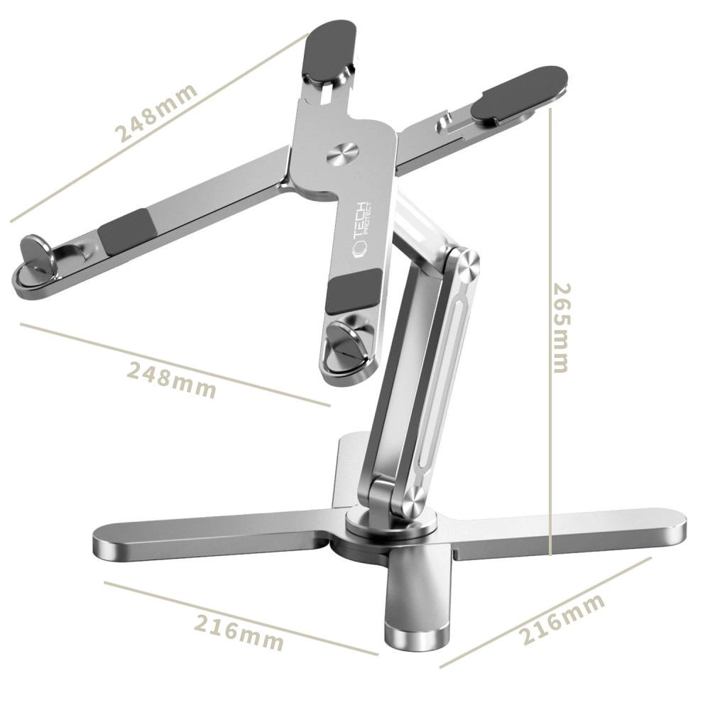 Tech-Protect ULS200 universal stand for laptops up to 16" - silvereng