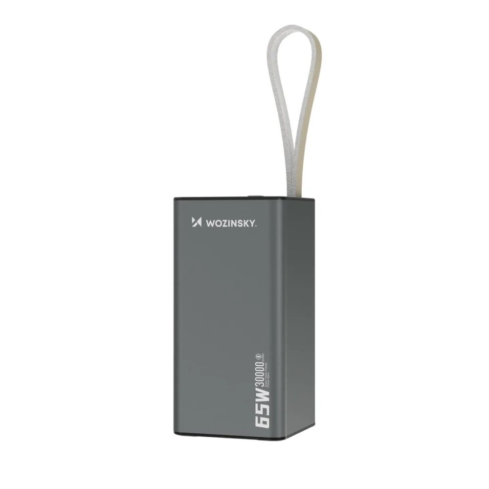 Powerbank Wozinsky K65+ 65W 30000mAh 2x USB-C, 1x USB-A 65W - grayeng