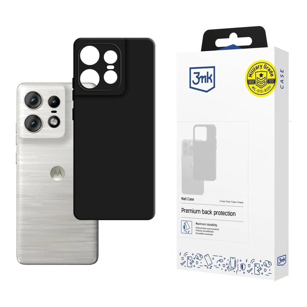 3mk Matt Case for Motorola Edge 50 Pro - Blackeng
