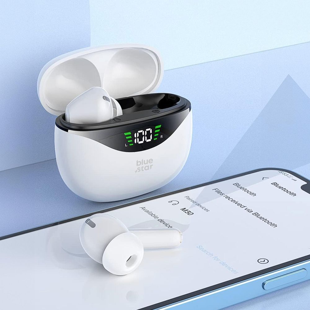 1742d7db448caeb8fa359f22b4b83856 Wireless earbuds Blue Star T60 TWS white