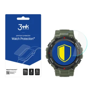 3mk Watch Protection™ v. FlexibleGlass hybrid glass on Xiaomi Amazfit T-Rex 1.3eng