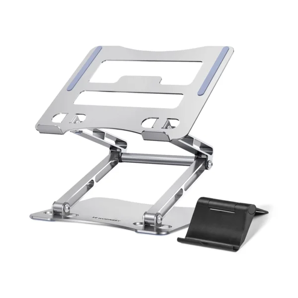 Laptop stand Wozinsky WRS-CPY75DSS aluminum + Free! smartphone stand - silvereng