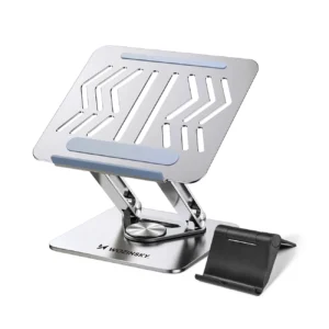 Laptop stand Wozinsky WRS-CPY84SS aluminum + Free! smartphone stand - silvereng