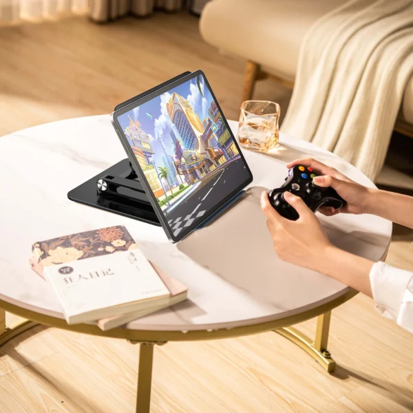 Laptop stand Wozinsky WRS-CPY84SB 360 aluminum + Free! smartphone stand - blackeng
