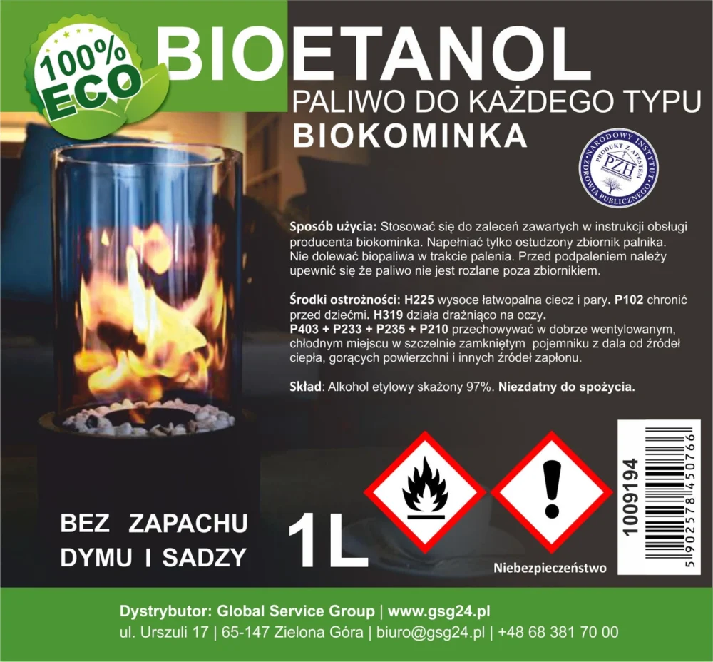 Bioalcohol bioethanol BIO fuel for biofireplace 1Leng