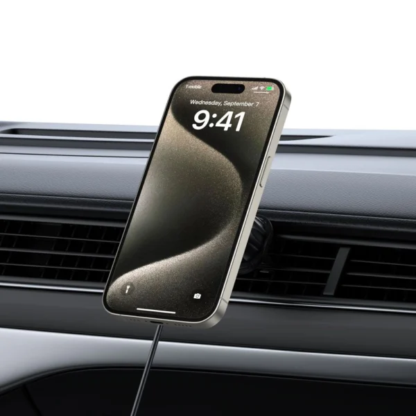 Tech-Protect MM15W MagSafe Car Holder with 15W Inductive Charger for Air Vent and Dashboard - Blackeng