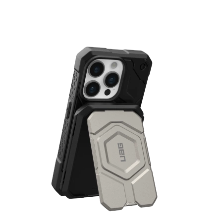 UAG Magnetic Wallet with MagSafe Compatible Stand - Titaniumeng