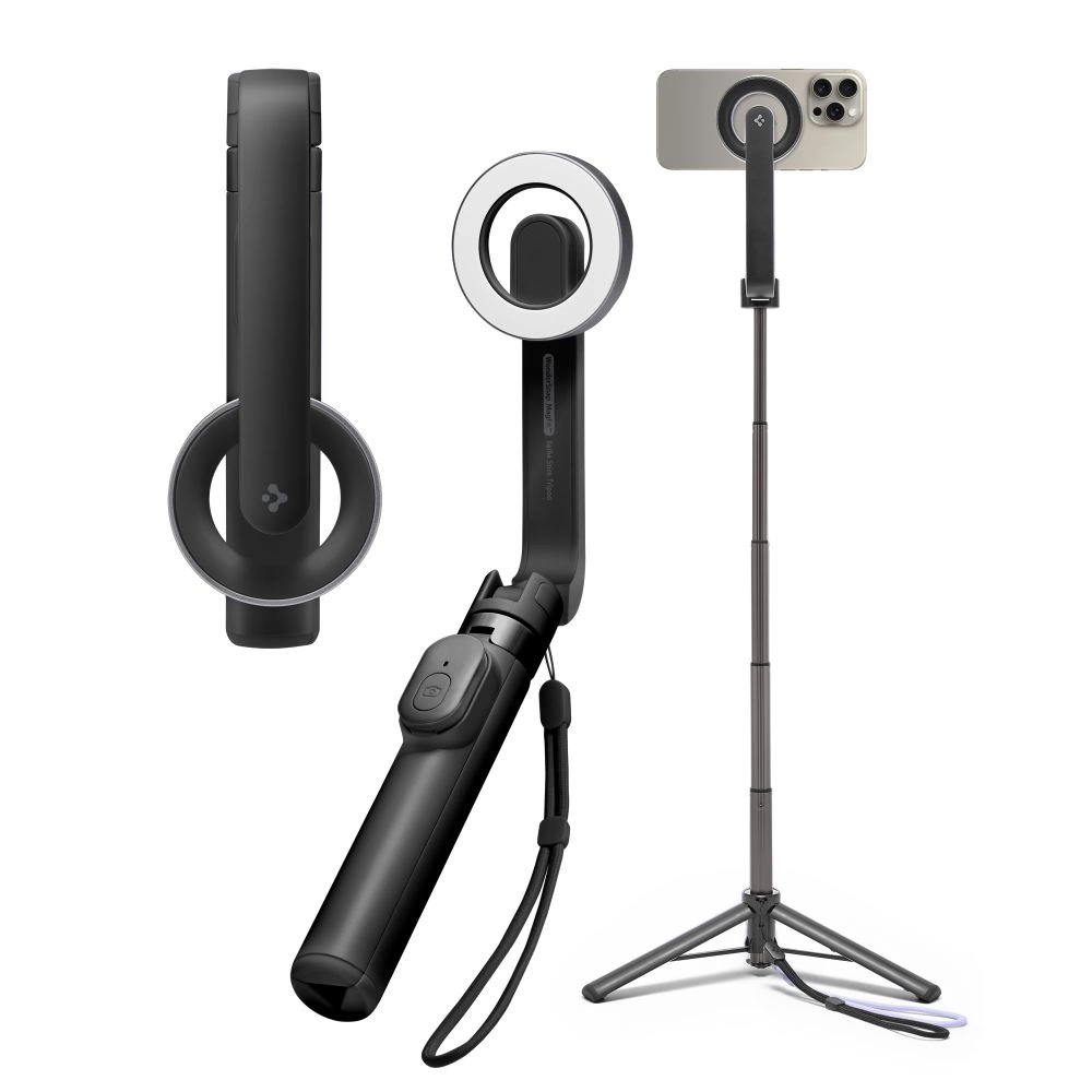 Selfie stick Spigen S571W MagSafe Bluetooth with tripod - blackeng