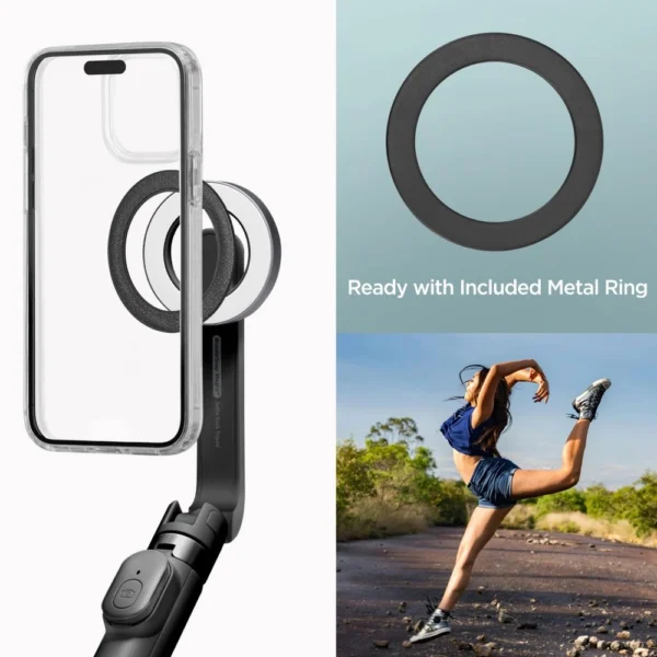 Selfie stick Spigen S571W MagSafe Bluetooth with tripod - blackeng