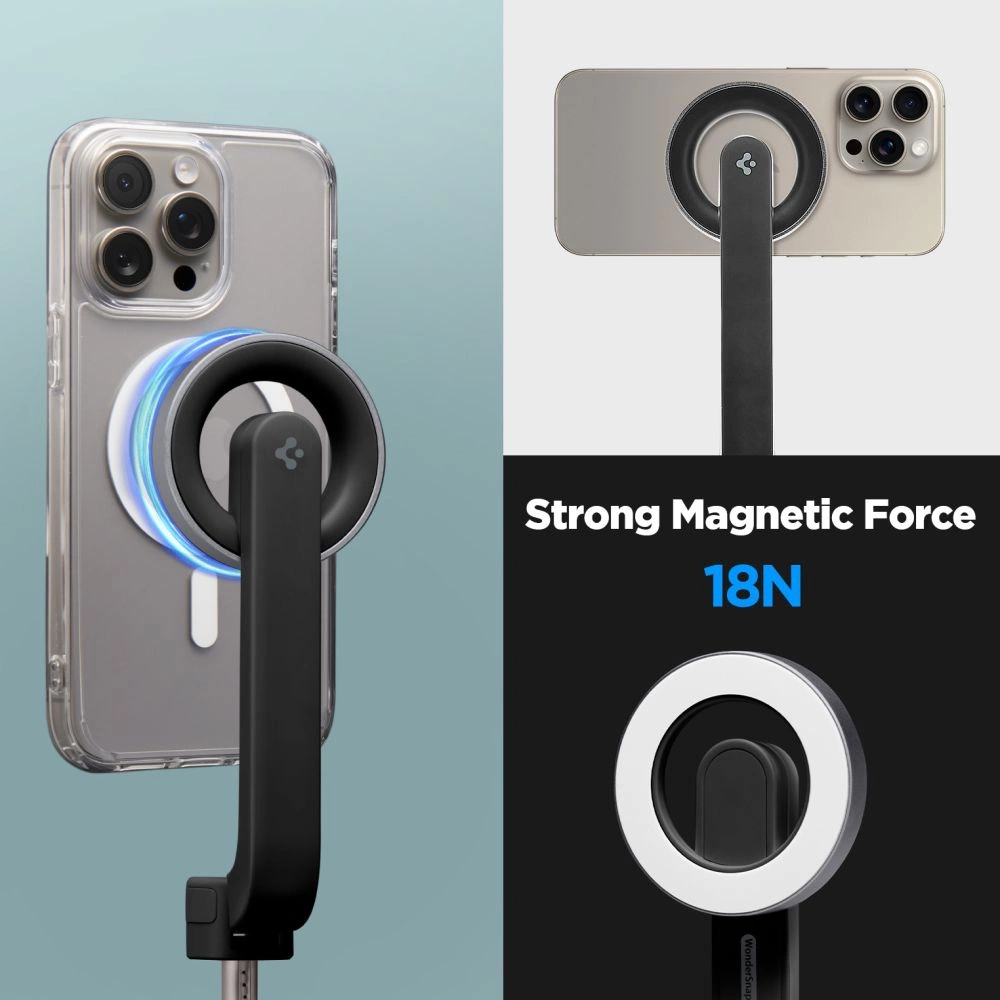 Selfie stick Spigen S571W MagSafe Bluetooth with tripod - blackeng