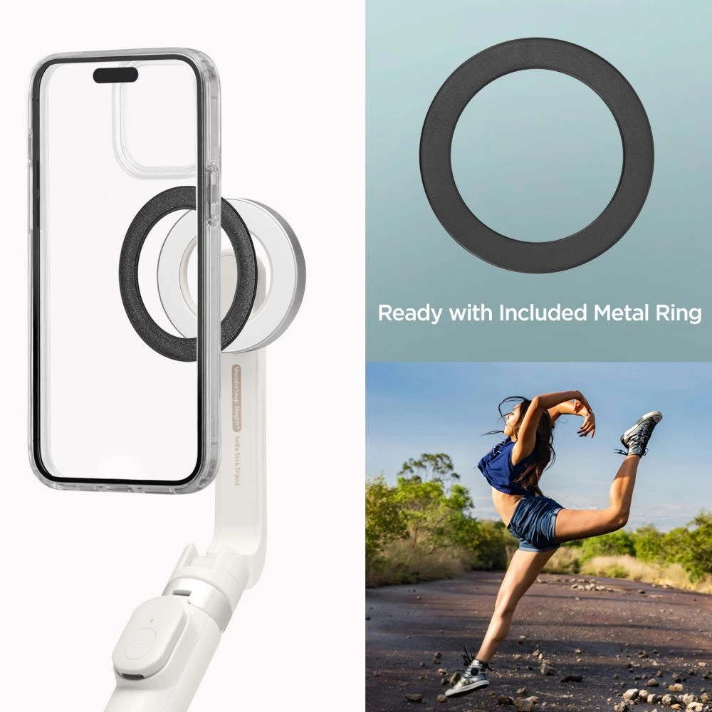 Selfie stick Spigen S571W MagSafe Bluetooth with tripod - beigeeng