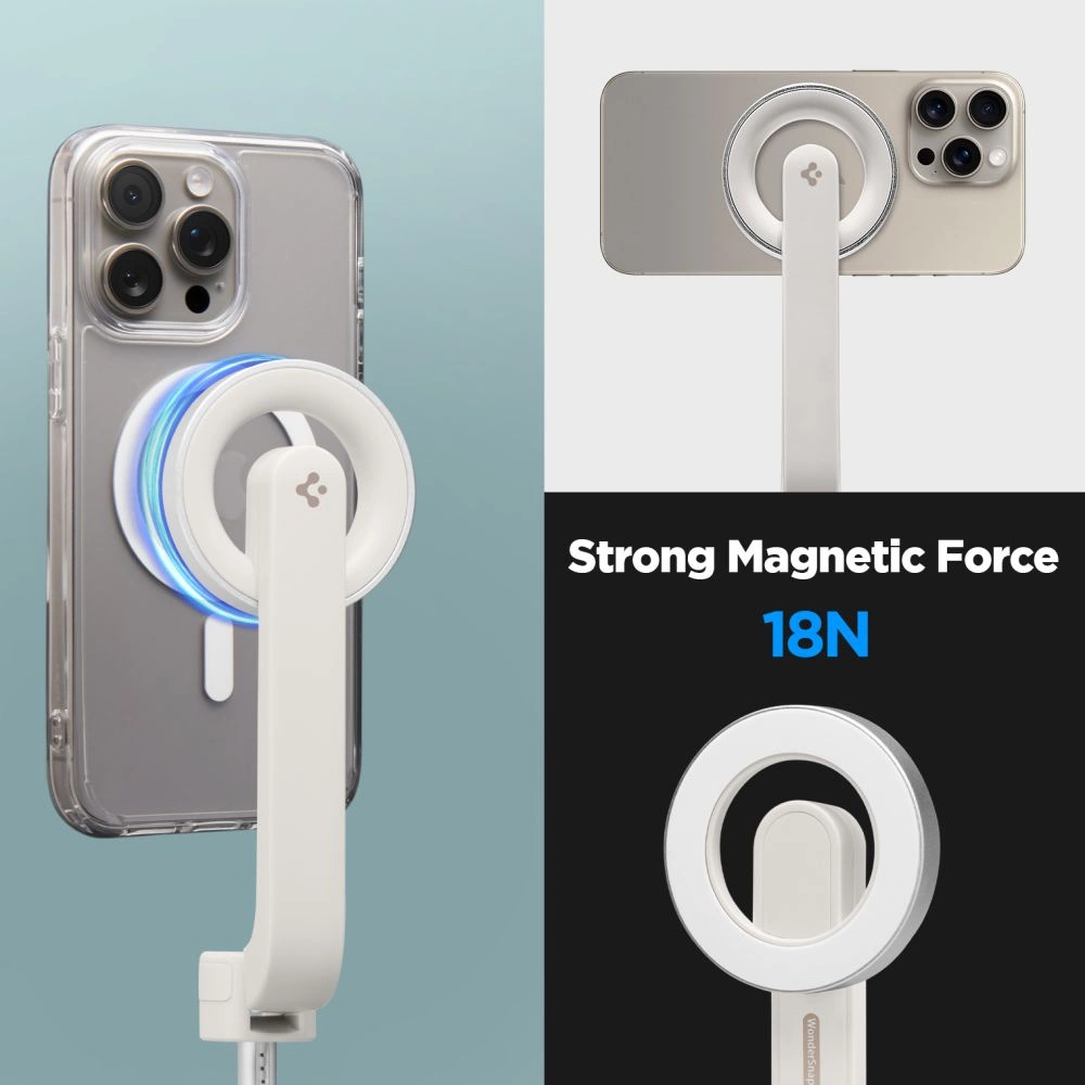 Selfie stick Spigen S571W MagSafe Bluetooth with tripod - beigeeng