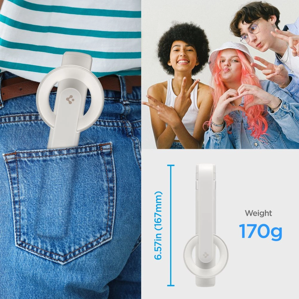 Selfie stick Spigen S571W MagSafe Bluetooth with tripod - beigeeng