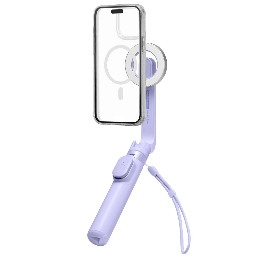 Spigen S571W MagSafe Bluetooth Selfie Stick with Tripod - Purpleeng