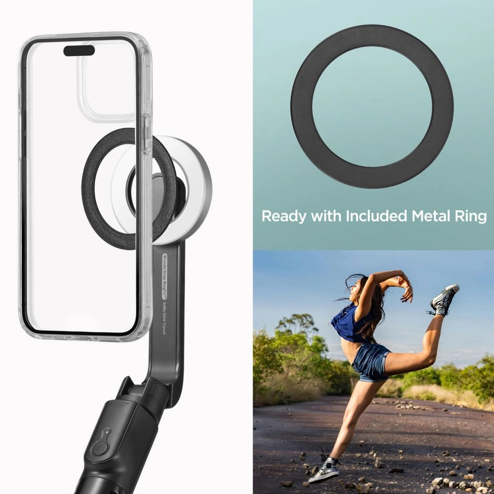 Selfie stick Spigen S580W MagSafe Bluetooth with tripod - blackeng