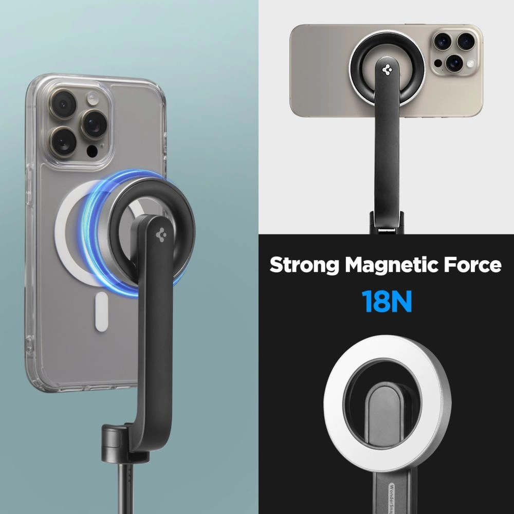 Selfie stick Spigen S580W MagSafe Bluetooth with tripod - blackeng