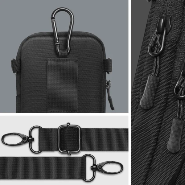 Spigen KD400 Universal Cross Bag Klasden Shoulder Bag - Blackeng