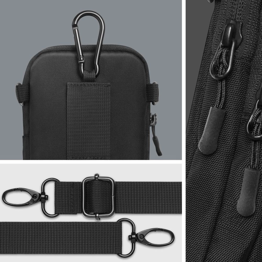 Spigen KD400 Universal Cross Bag Klasden Shoulder Bag - Blackeng