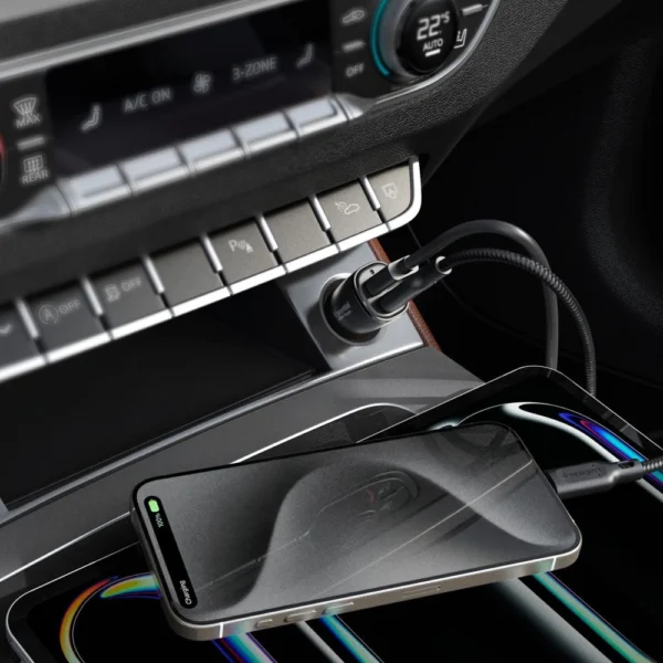 Spigen ArcStation Essential EV482 48W Car Charger - Blackeng