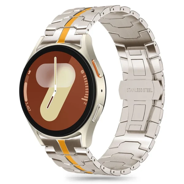Tech-Protect Stainless Line Bracelet for Samsung Galaxy Watch 4 / 5 / 5 Pro / 6 / 7 / FE - Titaniumeng