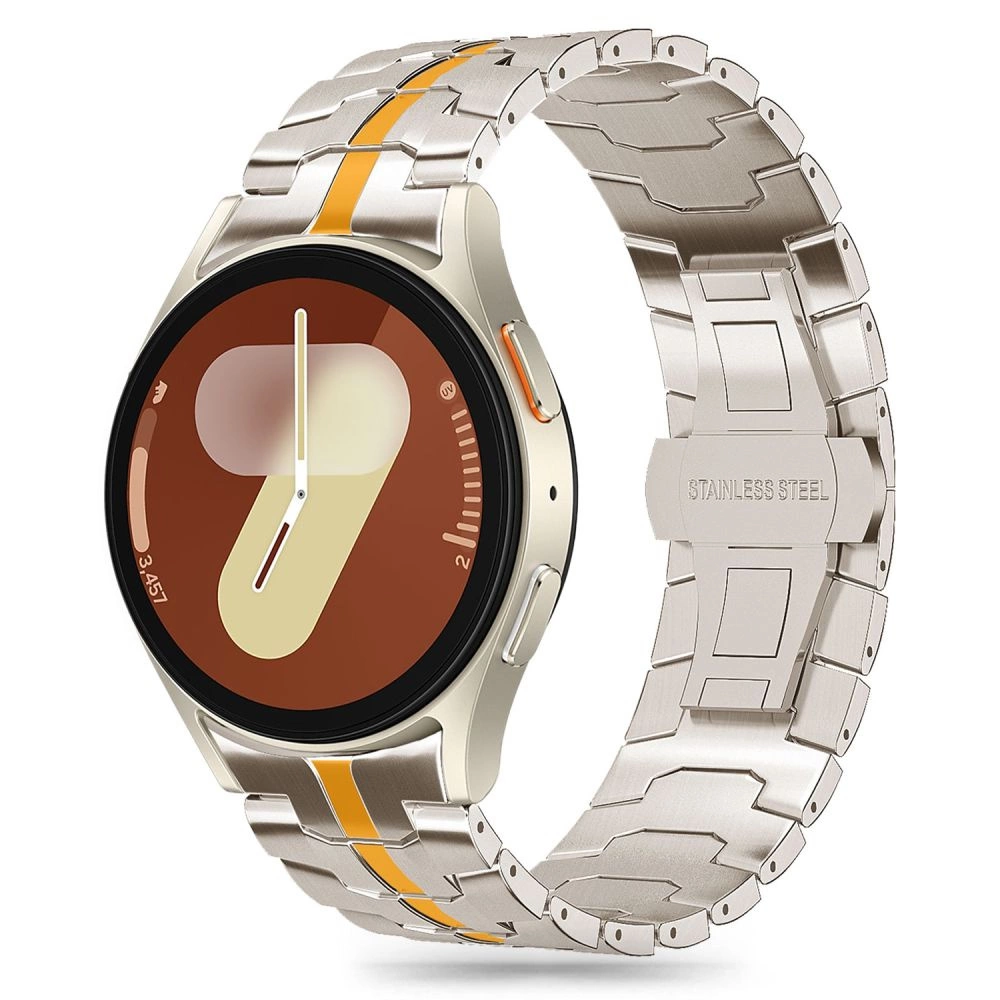 Tech-Protect Stainless Line Bracelet for Samsung Galaxy Watch 4 / 5 / 5 Pro / 6 / 7 / FE - Titaniumeng