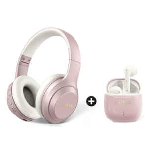 Guess on-ear Bluetooth + TWS headphones set pinkeng