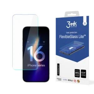 Tempered glass 3mk FlexibleGlass Lite for iPhone 16eng