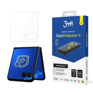 Antibacterial protective film 3mk SilverProtection+ for Motorola Razr 50 (front)eng