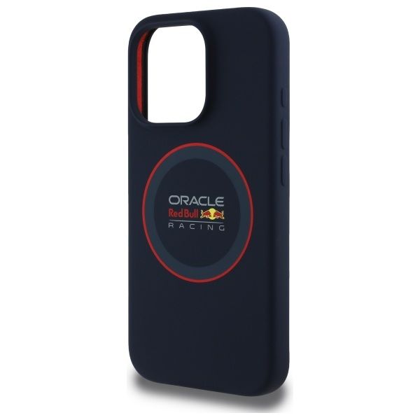 RED BULL case for IPHONE 15 Pro Max compatible with MagSafe RBHMP15X24SIILVR (Silicone red Ring) navy