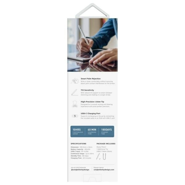 Uniq Pixo Lite 2.0 Magnetic Stylus for iPad - Pinkeng