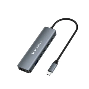 USB-C 6 in 1 Hub Wozinsky WHBC10Y4S Multifunctional, Aluminum, with 25 cm Cable - Grayeng