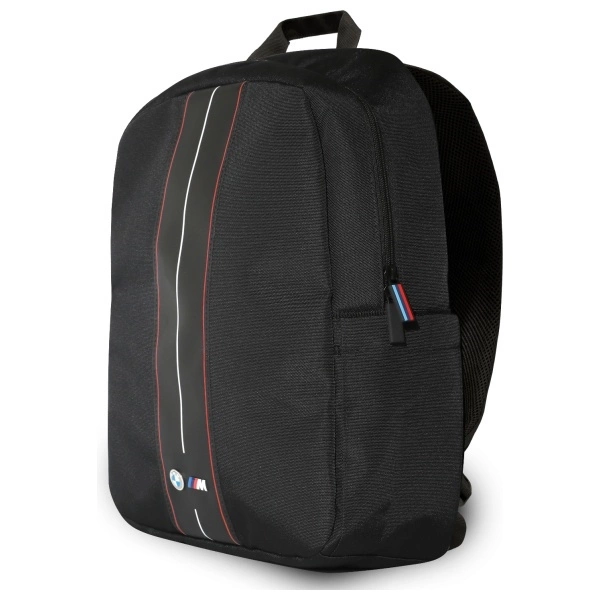 BMW Backpack BMBP15COMPVSKR 16" Black Nylon Red Stripeeng