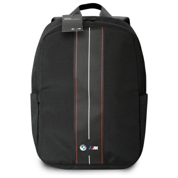 BMW Backpack BMBP15COMPVSKR 16" Black Nylon Red Stripeeng