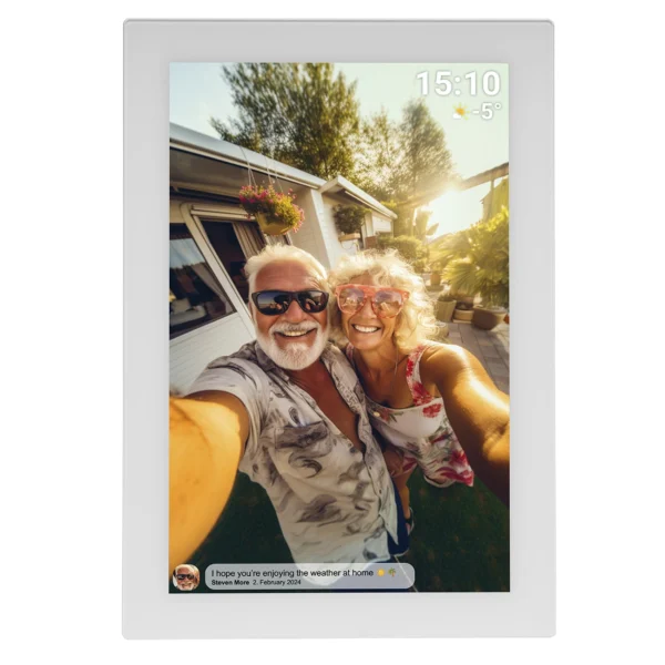 Denver Frameo PFF-1037W 10.1" Digital Frame - Whiteeng