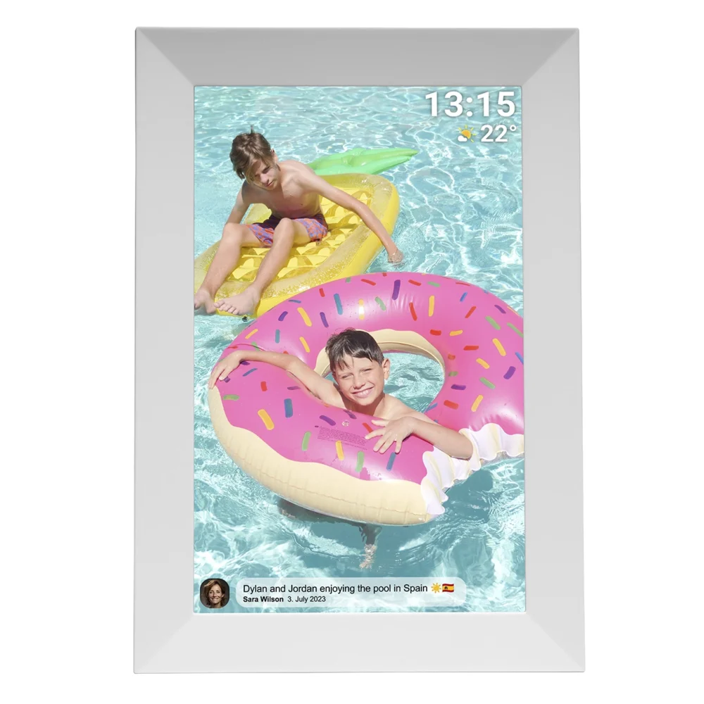Denver Frameo PFF-1024W 10.1" Digital Frame - Whiteeng
