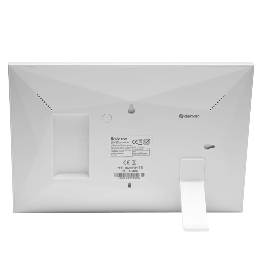 Denver Frameo PFF-1024W 10.1" Digital Frame - Whiteeng