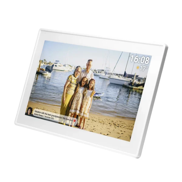 Denver Frameo PFF-1515W 15.6" Digital Frame - Whiteeng