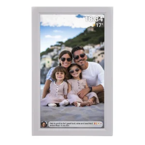Denver Frameo PFF-1503W 15.6" Digital Frame - Whiteeng