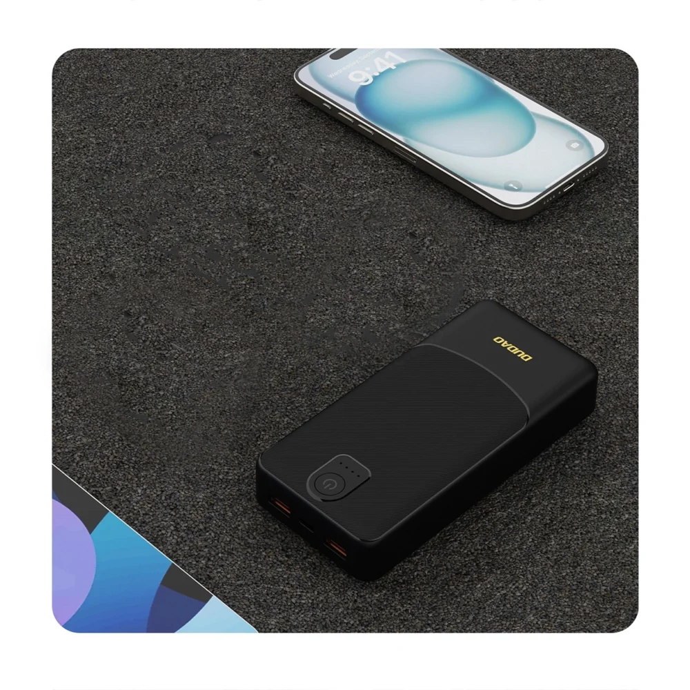 Powerbank Dudao K10Pro 2.4A 20000mAh 2 x USB-A - blackeng
