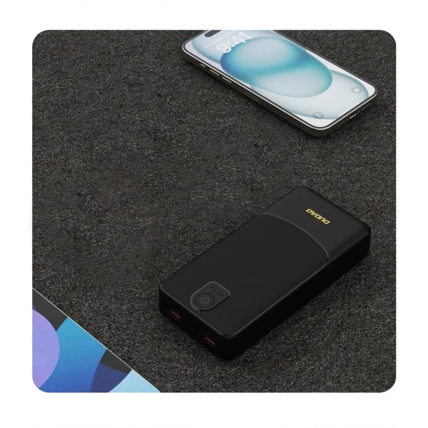 Powerbank Dudao K10Pro 2.4A 20000mAh 2 x USB-A - blackeng