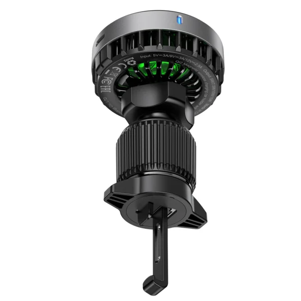 Acefast D40 Car Holder with Qi2 15W Magnetic Charger for Air Vent - Blackeng