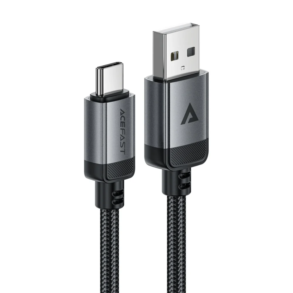 Acefast C20-04 USB-A - USB-C Cable 480Mb/s 3A 1.2m - Blackeng